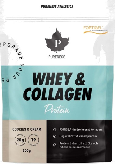 Pureness Athletics Whey & Collagen Cookies & Cream 500 g Pureness Athletics Whey & Collagen Cookies & Cream 500 g