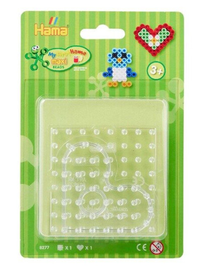 Hama Iron-on Bead Plate Maxi - Square and Heart 2