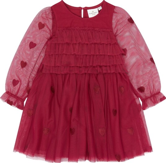 The New Kjole - Mesh - TnstYna - Rio Lagre TN - The New - 2 år (92) - Kjole Bordeaux Rød