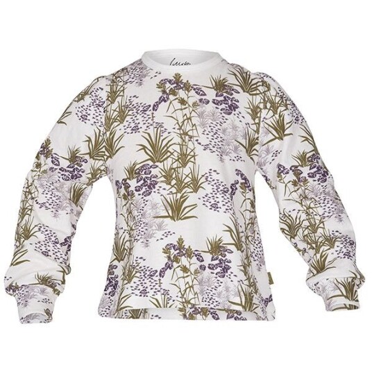 ADINA sweater i mønster "Sommernatt" - lilla