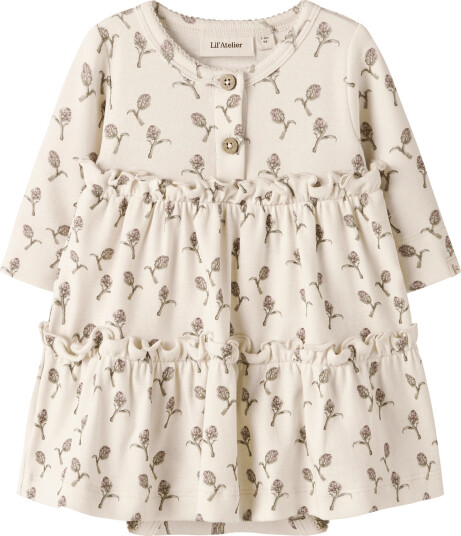 Lil"Atelier Nbfgayo Sum Ls Body Dress Lil Cream 80
