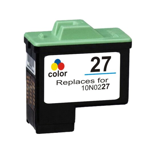 Lexmark 27 blekkpatron - 10N0227 Kompatibel - Svart 3-Farve 10 ml Lexmark 27 blekkpatron - 10N0227 Kompatibel - Svart 3-Farve 10 ml
