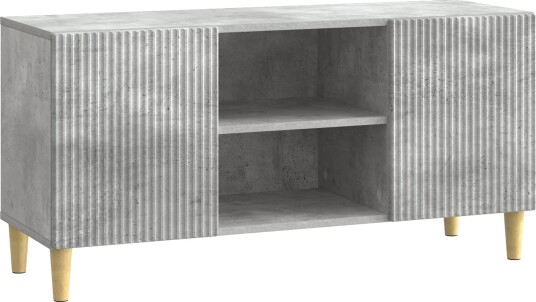 TV skap Betonggrå 102 x 34,5 x 50 cm Konstruert tre TV skap Betonggrå 102 x 34,5 x 50 cm Konstruert tre