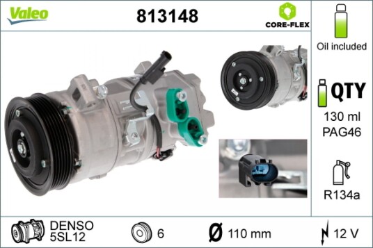 AC kompressor VALEO 813148