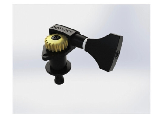 Hipshot Classic Open Guitar Tuning Machines - Treble Side Right - Svart