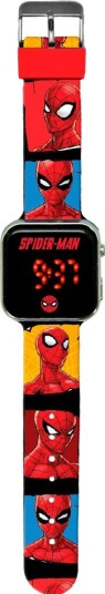 Kids Euroswan Spiderman LED Digitalklokke 4+ ??r