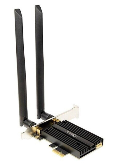 Inter-Tech DMG-34 Wi-Fi 6 + BT 5.2 PCIe adapter - 1800Mbps Inter-Tech DMG-34 Wi-Fi 6 + BT 5.2 PCIe adapter - 1800Mbps