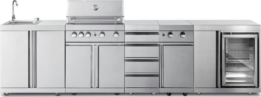 Frittstående Utekjøkken Myoutdoorkitchen Stainless Collection Michigan