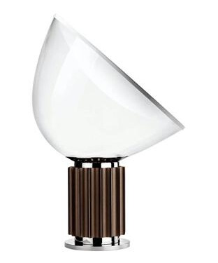 Flos Taccia LED Bordlampe Bronse Med Glass Flos Taccia LED Bordlampe Bronse Med Glass