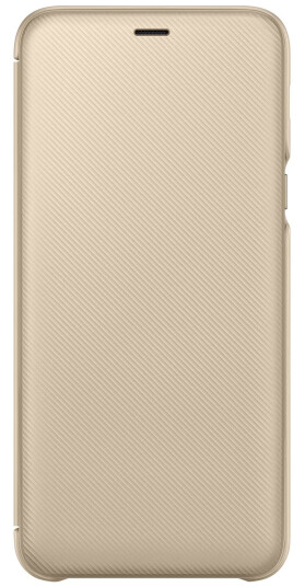 Samsung Galaxy A6+ lommebokdeksel (gull)