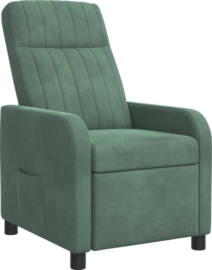 vidaXL Recliner Havgrønn Fløyel