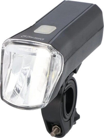 Sykkellykt Dresco Avenue 70 Lux LED 4 W 150 lm 4 lysmoduser IPX4 StVZO svart