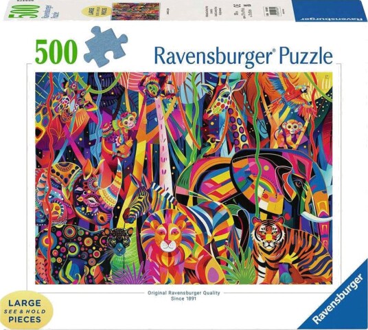 Ravensburger Puslespill 500 brikker Jeweled Jungle