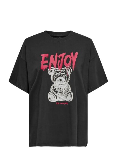 ONLY Onlvivvi S/S Lovely Top Jrs   Black   M