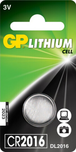 GP Batteri Knappcell - CR 2016 - 3V