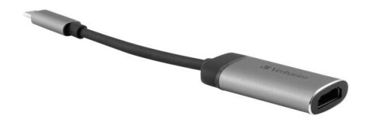 Verbatim USB-C til HDMI Videoadapter 10 cm 4K Støtte Svart