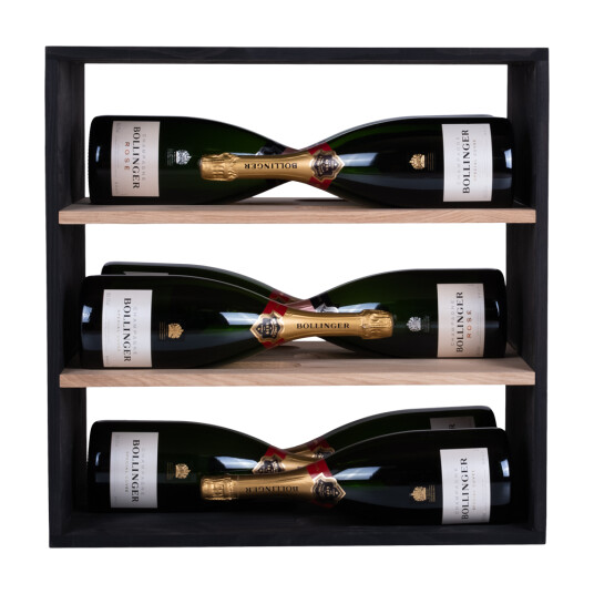 Caverack Magnum 9 flasker Massiv eik og svart Caverack Magnum 9 flasker Massiv eik og svart