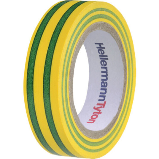 HellermannTyton Helatape Flex 1000 19mmx20m Gul/Grønn - 1800375 HellermannTyton Helatape Flex 1000 19mmx20m Gul/Grønn - 1800375