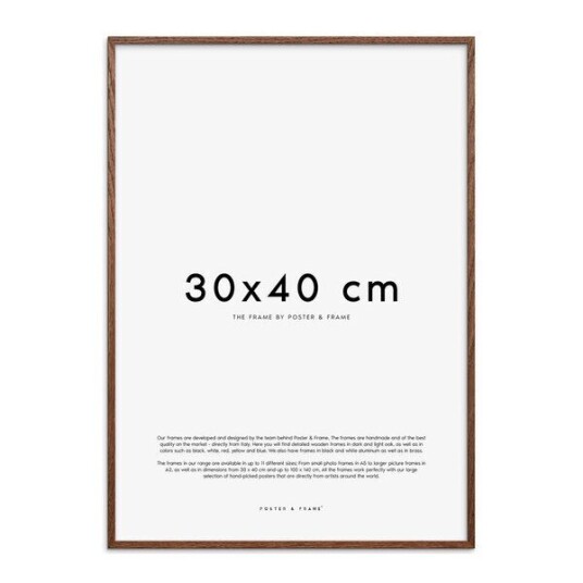 Poster & Frame Treramme 30x40 cm mørk eik