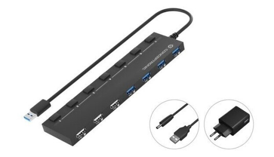 Conceptronics Conceptronic HUBBIES09BP - hub USB-hub