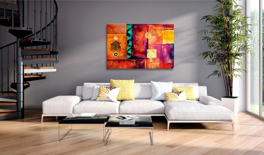 Tavle Abstract Chaos 90X60 Artgeist sp. z o. o.