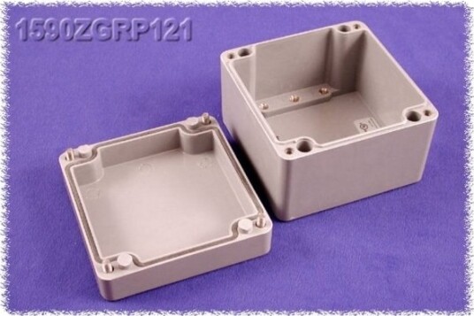 Hammond Electronics 1590ZGRP121 120 × 122 × 91 mm Polyester Grå Kabinett