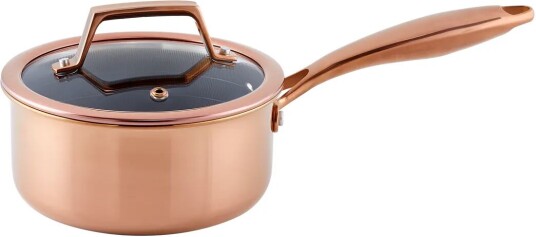 Hâws Santo kasserolle med lokk hybrid coating 1,5 L Rose Gold