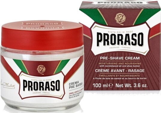 Proraso Pre-Shave Cream - Sandelstræ og Shea Butter