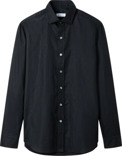 Salvatore Piccolo, Herre, Skjorter, Svart, 3XL,