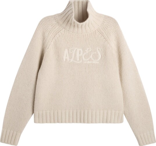 J. Lindeberg April Chunky Knit Turtleneck   Cream   S