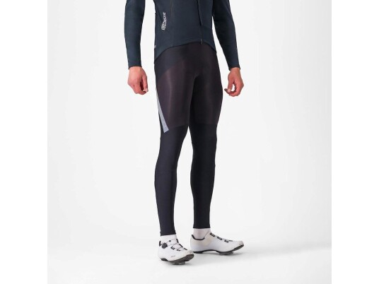 Castelli Sorpasso RoS bibtights med seler black/silver refleks herre