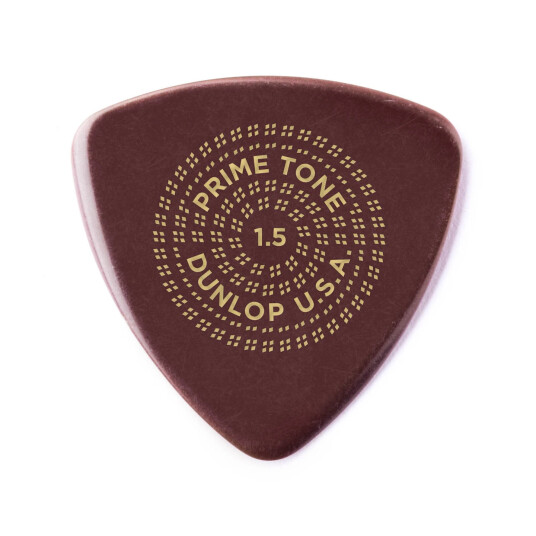 Dunlop Primetone Triangle Smooth 1.5mm Picks Pack of 3