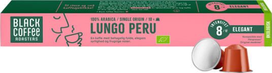 Black Coffee Roasters | Lungo Peru 10 kapsler til Nespresso®