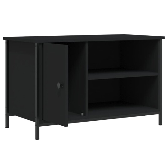 vidaXL TV-benk svart 80x40x50 cm konstruert tre