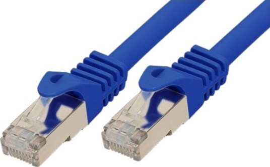 S/Conn Standard Patchkabel Cat. 6A Med Kobling/Blank Kabel Cat.7 S/Ftp Dobbelt Skjermet Halogenfri Blå 7,5 M 16675517B