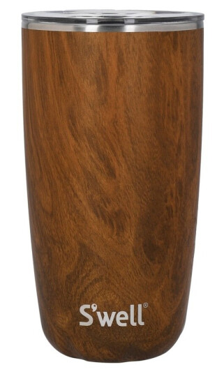 S"well Tumbler With Lid Teakwood 530ml S"well Tumbler With Lid Teakwood 530ml
