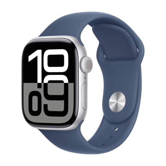 Apple Watch S10 42mm GPS+Cel (Silver Alu/Denim Sport Band) S/M