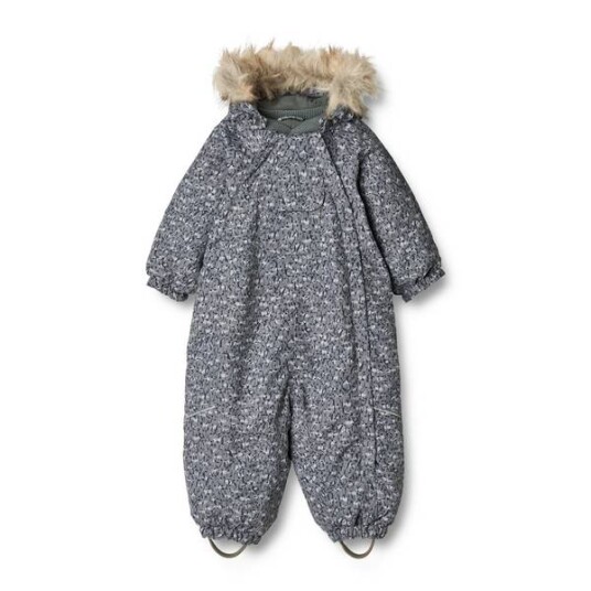 Wheat yttertøy Wheat Nickie Vinterdress Til Baby, Autumn Sky Penguins