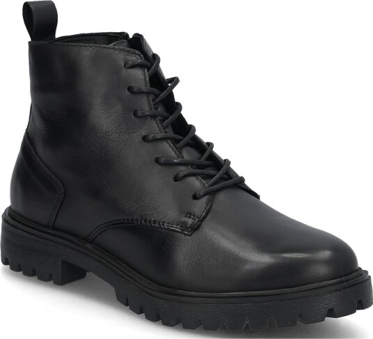 Bianco Biagina Warmlined Lace Up Boot Smooth Leather BLACK 39