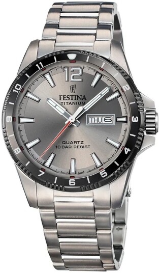 Festina Herreklokke F20698 1 Titanium Grå/Titan Ø43 mm Festina Herreklokke F20698 1 Titanium Grå/Titan Ø43 mm