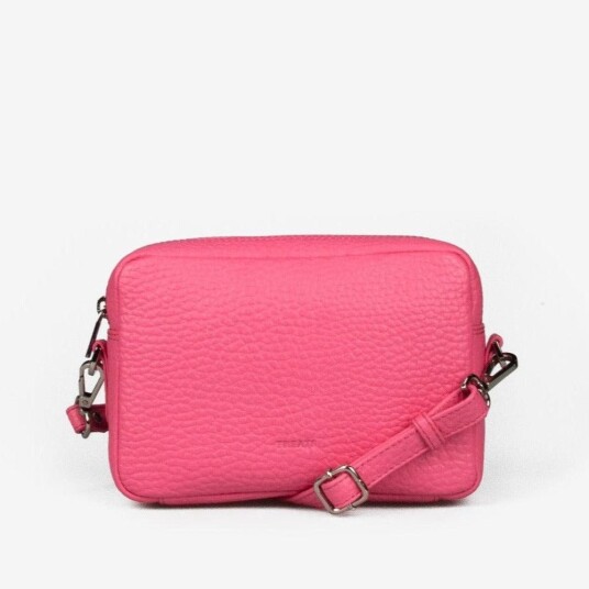 Treats Jasmin liten skulderveske i skinn Pink