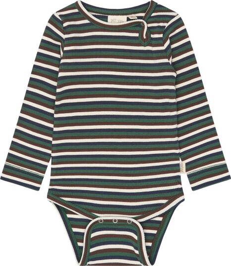 Petit Piao Body I/e PPSong Fotturer Green Flerstripete Petit Piao 2 år (92) Langermet Body Beige Blå Brun Grønn Hvit