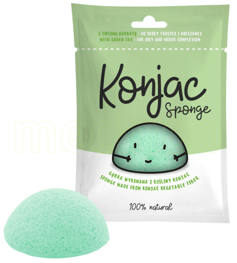 Diverse Konjac Svamp Grønn Til Normal Og Fet Hud
