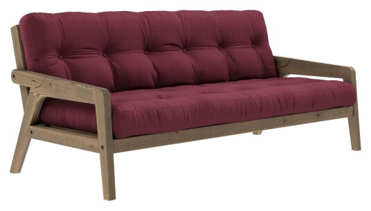 Karup Design Grab Sovesofa, Brunlakkert furu, Bordeaux 1727941-08-0 1727941-04-0 Karup Design Grab Sovesofa, Brunlakkert furu, Bordeaux 1727941-08-0 1727941-04-0