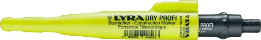 Lyra Dry Profi Dybhulspen med Trykk Fremføring og Blyantspidser - Gul