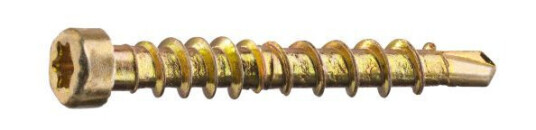 Grabber LTX28CH200 Listskrue med bits, gulkrom 3,3 x 28 mm, 200-pakning