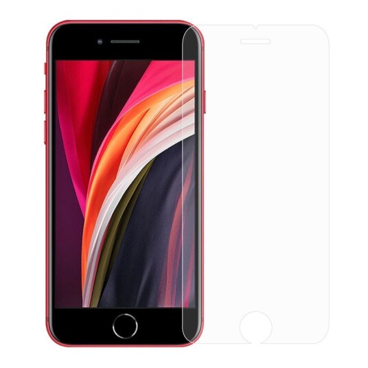 INCOVER iPhone SE 2022/2020/8/7 Herdet Glass - Case Friendly Skjermbeskytter - Gjennomsiktig