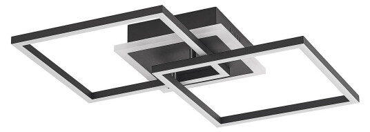 Lindby LED-taklampe Fjardo CCT kvadrat, svart Lindby LED-taklampe Fjardo CCT kvadrat, svart