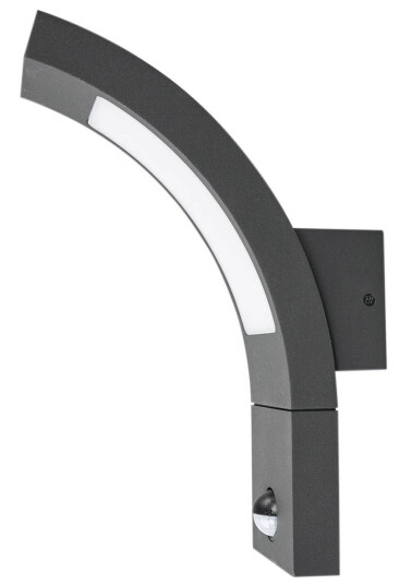Lucande Sensor-utevegglampe Juvia med LED-lys Lucande Sensor-utevegglampe Juvia med LED-lys