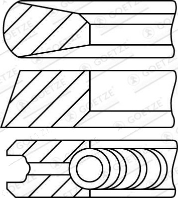 GOETZE ENGINE 08-438800-30 Stempelringsett